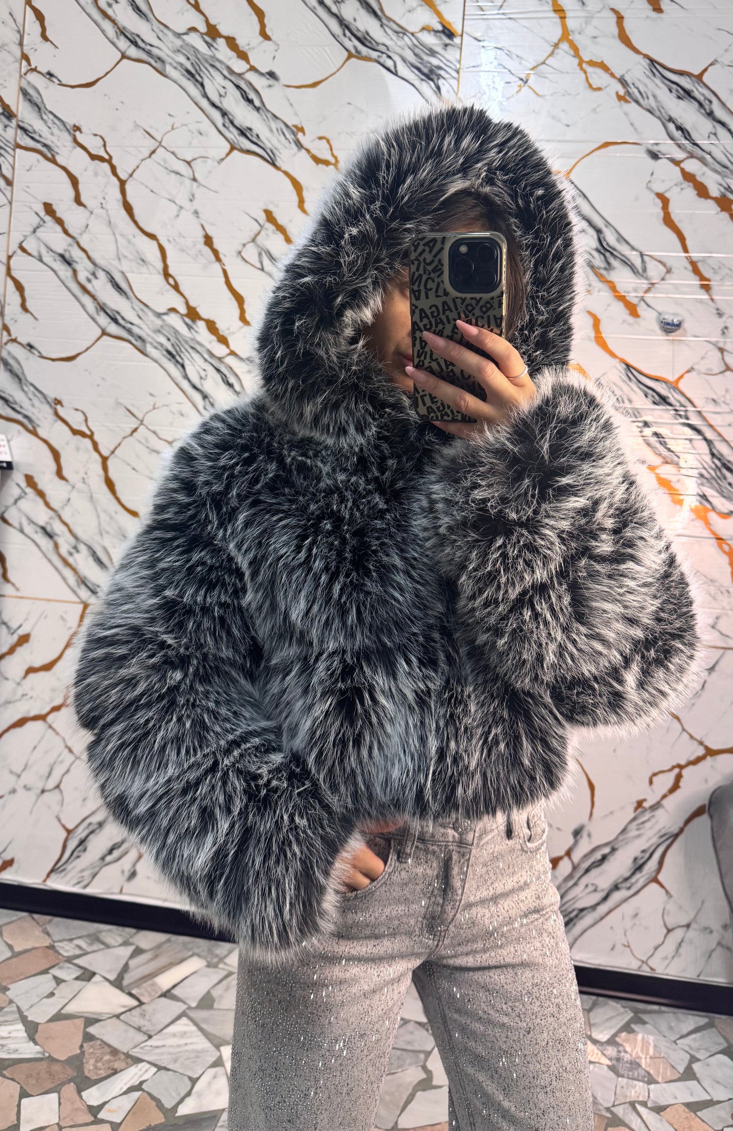 Pelliccia Silver storm