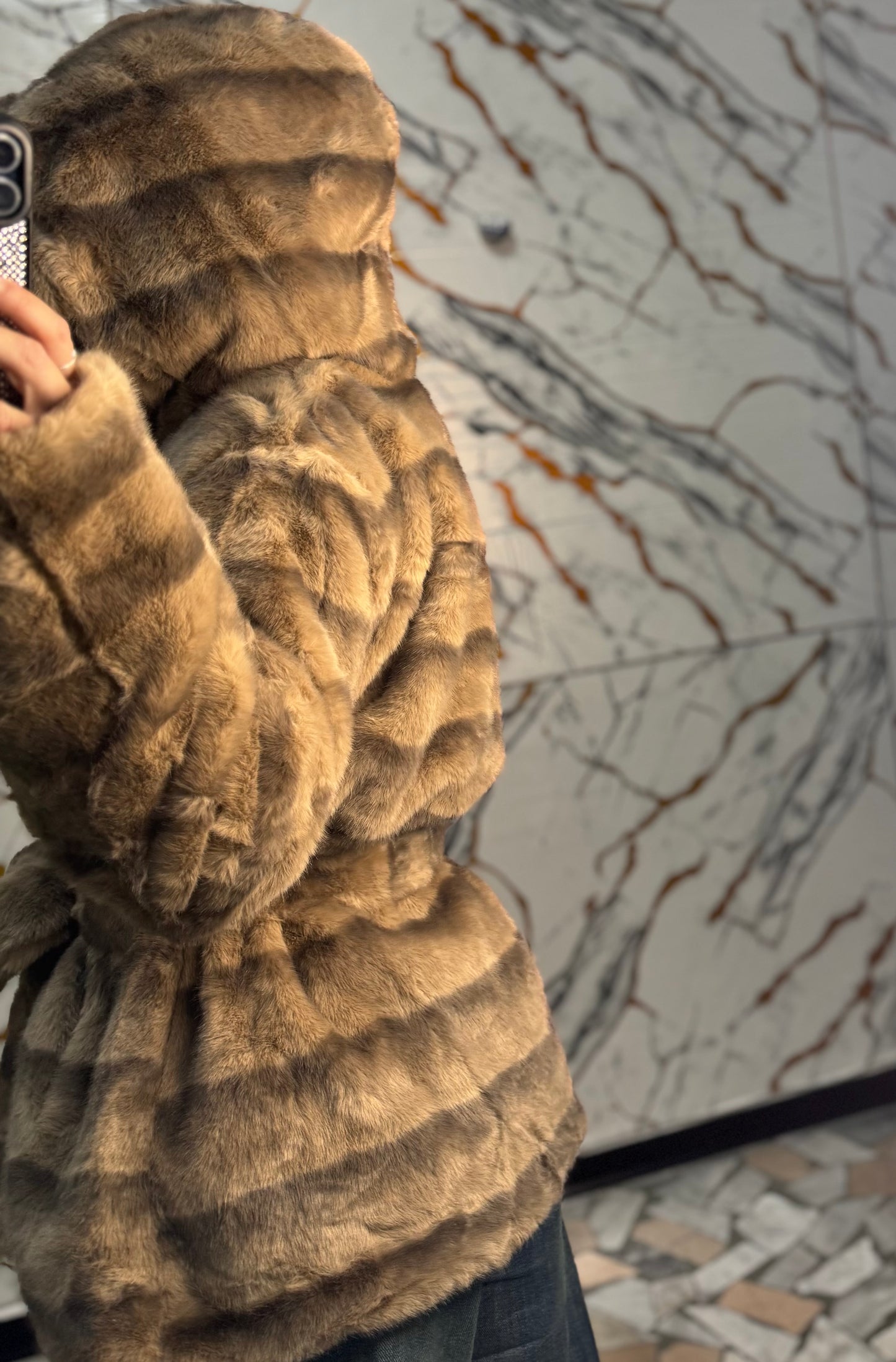 Eco pelliccia Cammello