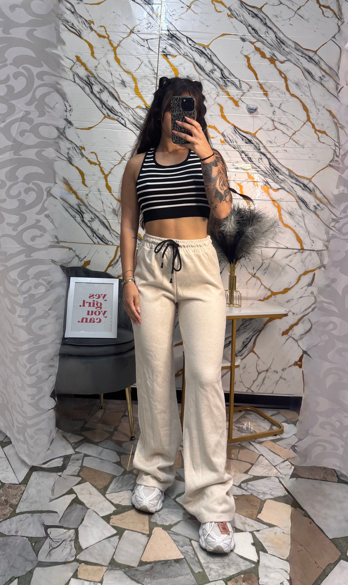 Pantalone relax chic