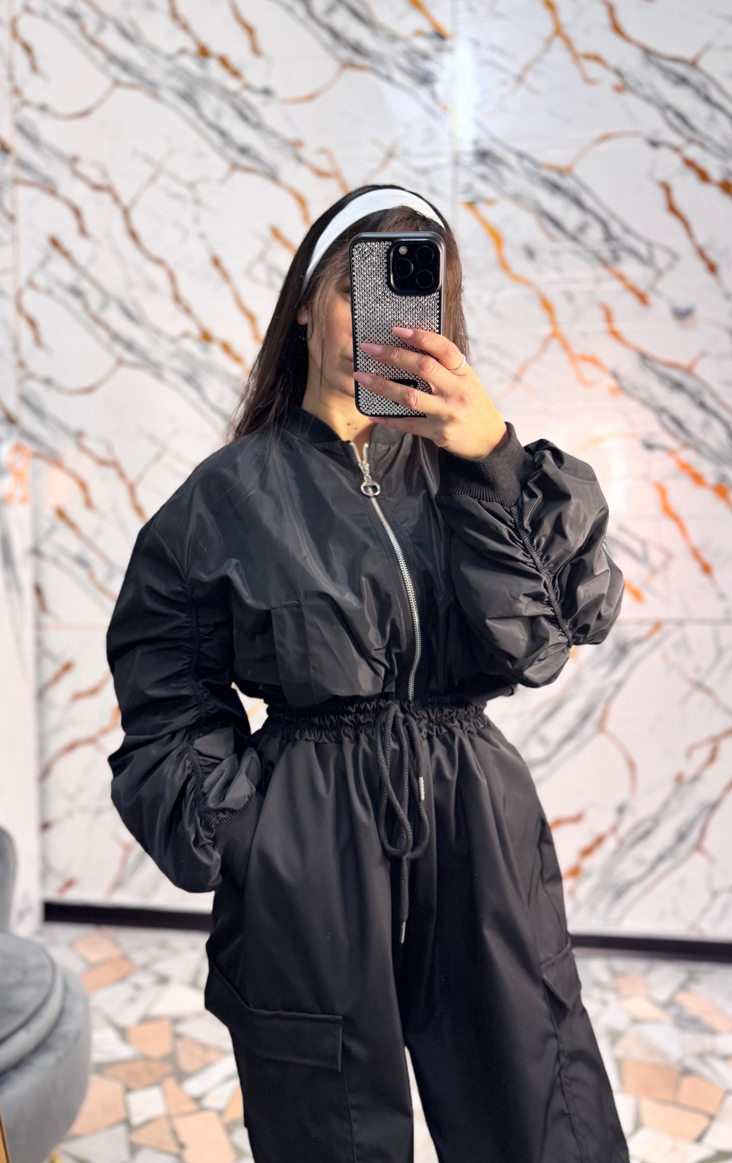 Coordinato tessuto tecno