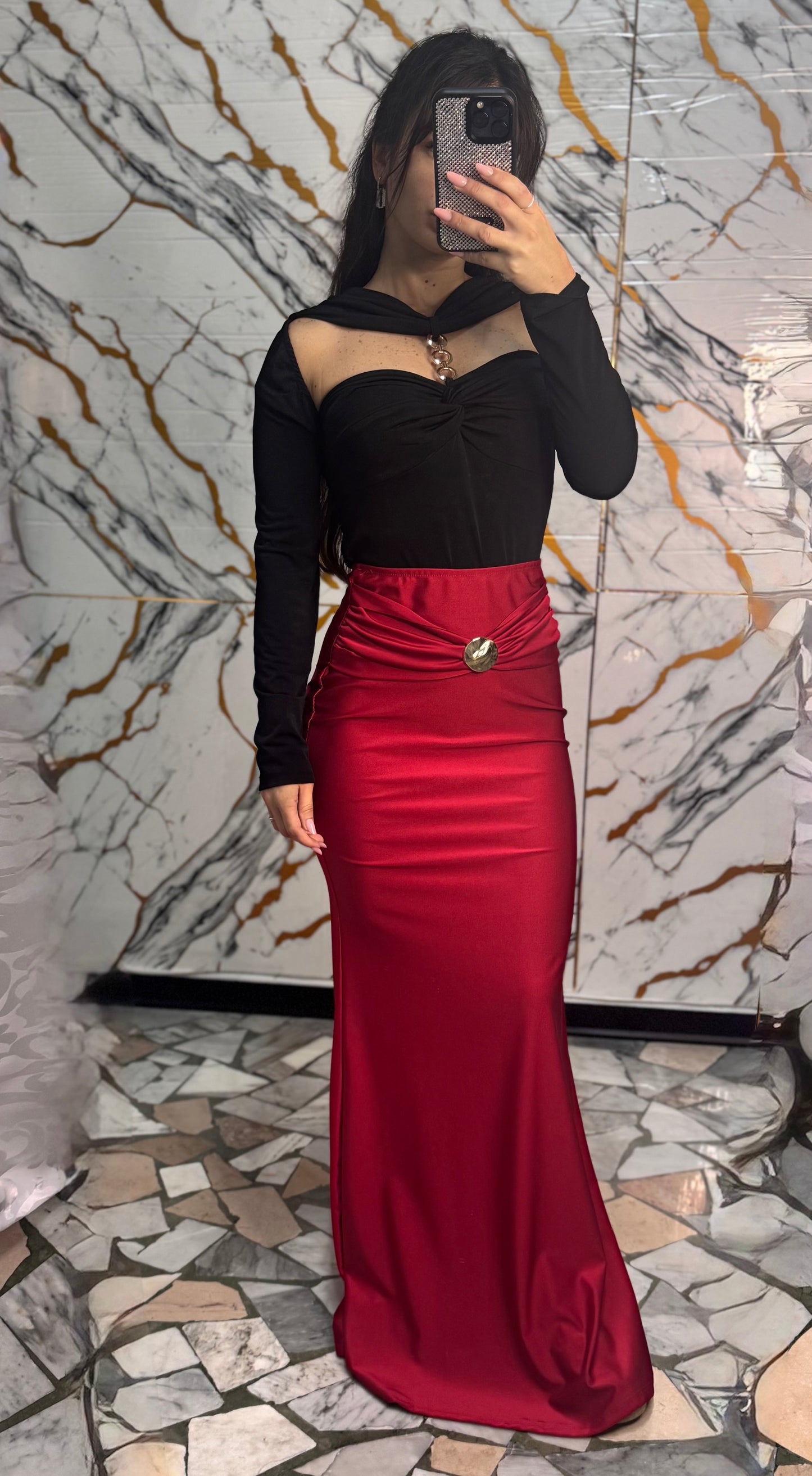 Gonna Iris  bordeaux